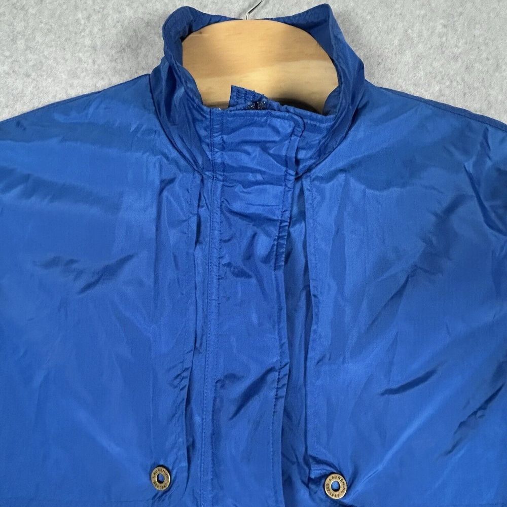 Ralph Lauren Naval Supply Company Womens M Rain Jacket Blue Lightweight Zip Snap - Picture 8 of 12